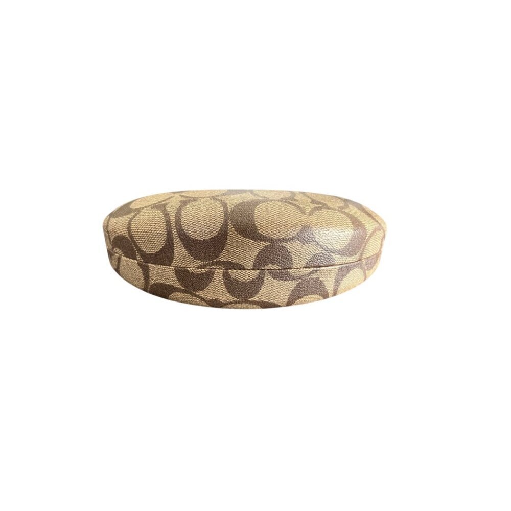 Like new Vintage Authentic COACH Glasses Case, Signature Clam Shell Hard Case